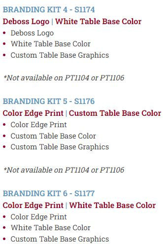 THERA-P™ 5 Section 27" Top Configuration