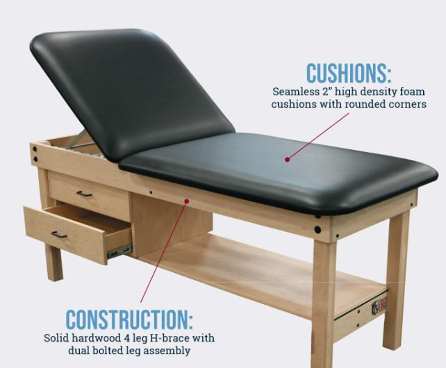 Pivotal Edge Sport Flat Cushion Wood Treatment Table 30"W x 72"L