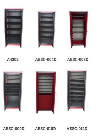 Aluma Elite Cabinet w/ 3 Shelves, 6 Cubbies, Slatwall, JHooks, & Graphics