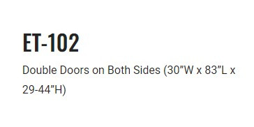 ET Treatment Cabinet Dbl Doors Both Sides