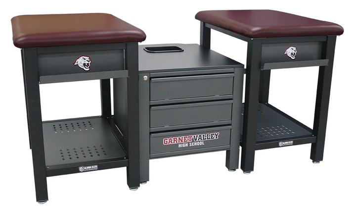 Pivotal Aluma Elite 2 Seat Taping Station 42"D x 42"H