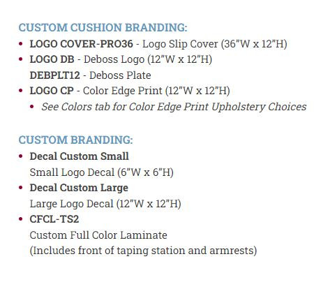 Tilt Taping Station 5 Seat Laminate (Color)