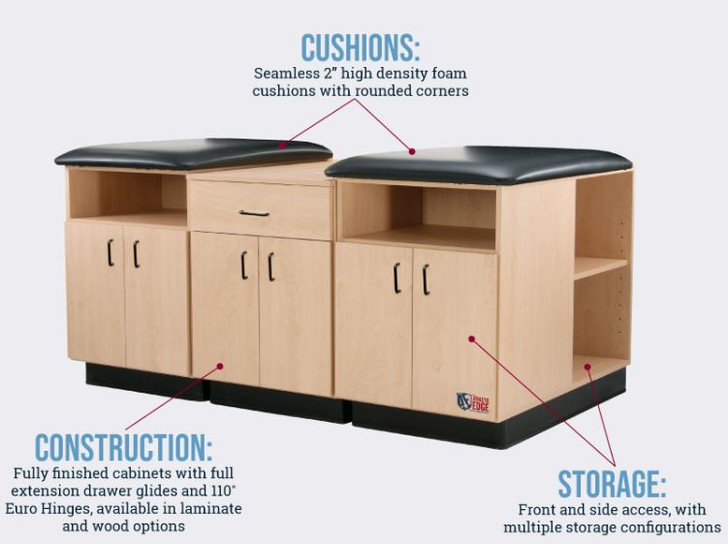 Pivotal 5 Seat Flat Taping Station 42" x 42"D Laminate (Color)