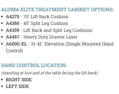 Aluma Elite Treatment Cabinet w/ Graphics
