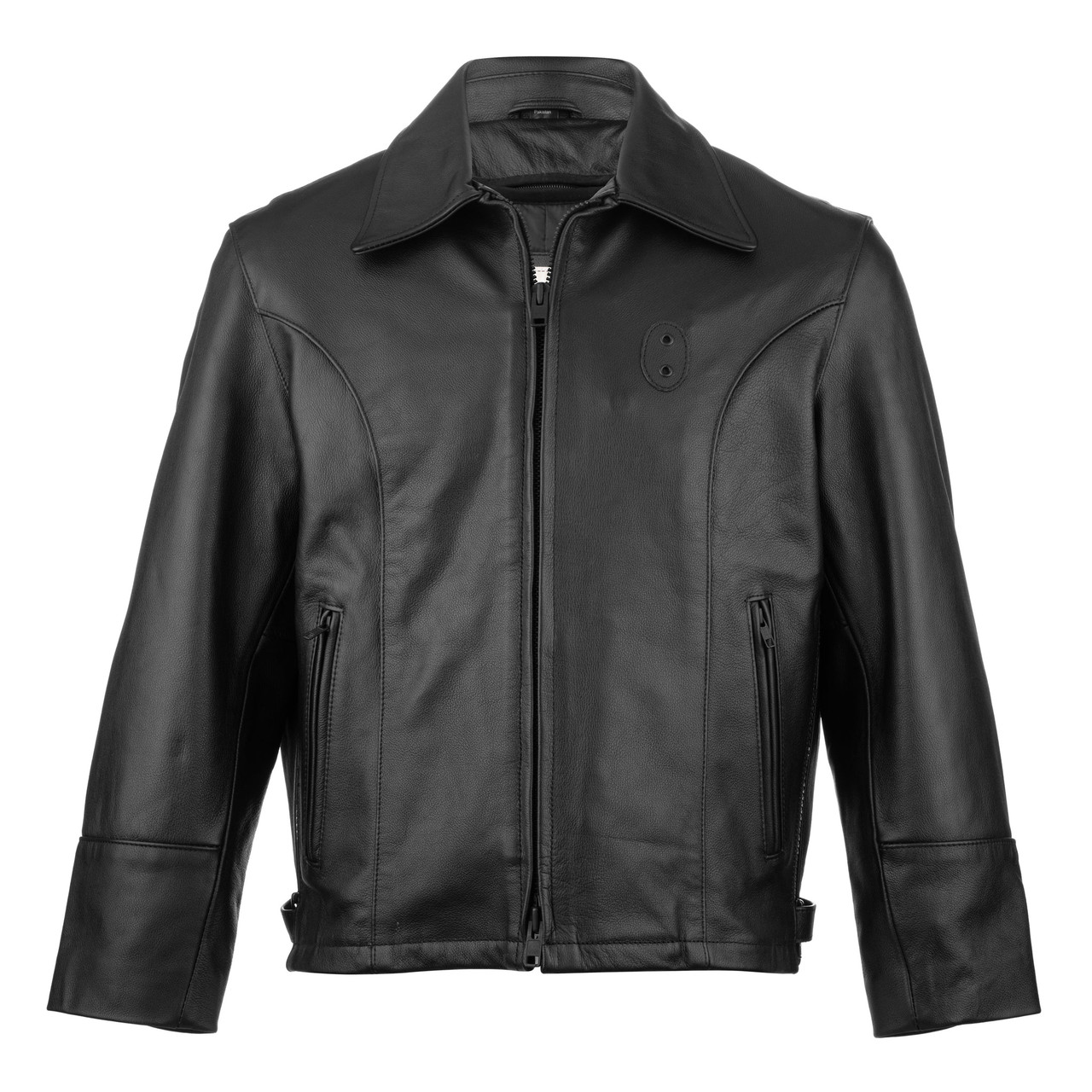 Leather Policeman Jacket　Sサイズ Cleveland Cowhide Leather Classic Police Duty Jacket with
