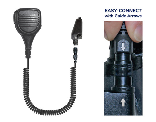 Rhino Medium duty speaker microphone with 3.5mm audio jack (K2 Connector)