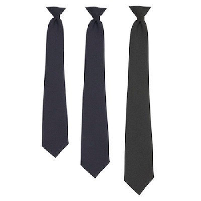 Navy Clip-on Uniform Tie