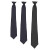 Navy Clip-on Uniform Tie