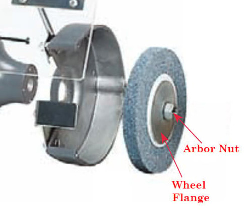 BALDOR ELECTRIC HA6113SP 6" WHEEL FLANGEIN/OUTSIDE F/BENCH GRI
