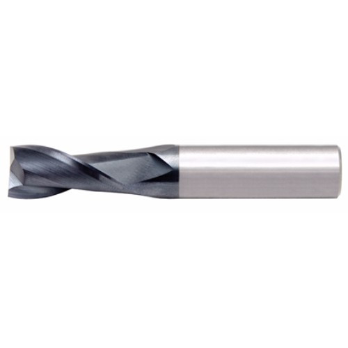 Alfa Tools SC61308AL 11/16 x 3/16 Single End 2 Flute Center Cutting Altin Carbide End Mill