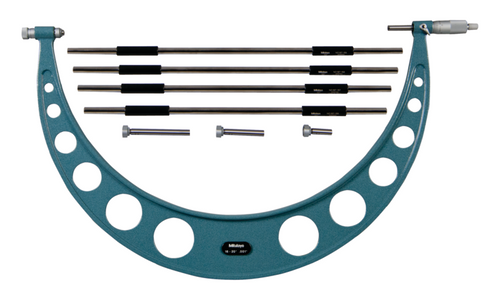 MITUTOYO 16-20" WIDE RANGE OUTSIDE MICROMETER W/ 4ANVILS