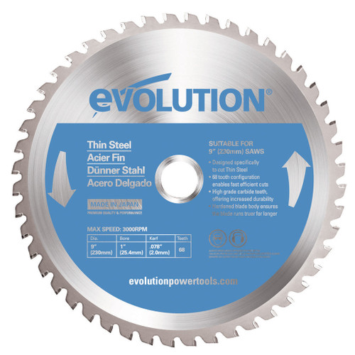 EVOLUTION SHEET METAL BLADE 9"