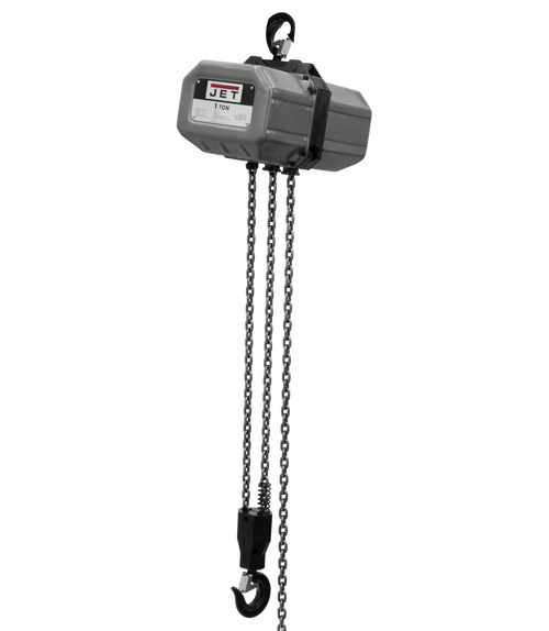 JET 1SS-3C-10 1T ELEC HST 10' LIFT 3PH SHPEX 131000