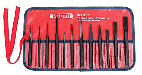 PROTO 12 PIECE PUNCH & CHISELSET - S2 STEEL
