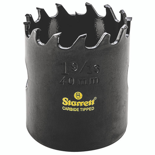 L.S. STARRETT HP HOLE SAW  1-9/16" - 40MM DIAMETER