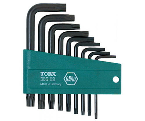 WIHA TOOLS TAMPER RESISTANT L-KEY 9PC SET