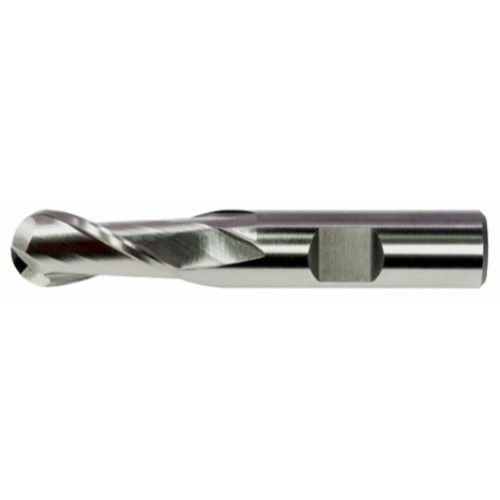Alfa Tools SEB151372 3/16 x 3/8 USA HS 2 Flute Ball Single End Mill