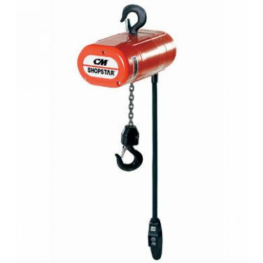 CM COLUMBUS MCKINNON SHOPSTAR 250# 115-1-50/60 16 RPM W/O CONT 10'LIF