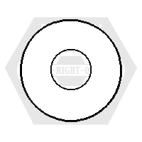 5/16" Nylon Flat Washer Plain, Qty 100