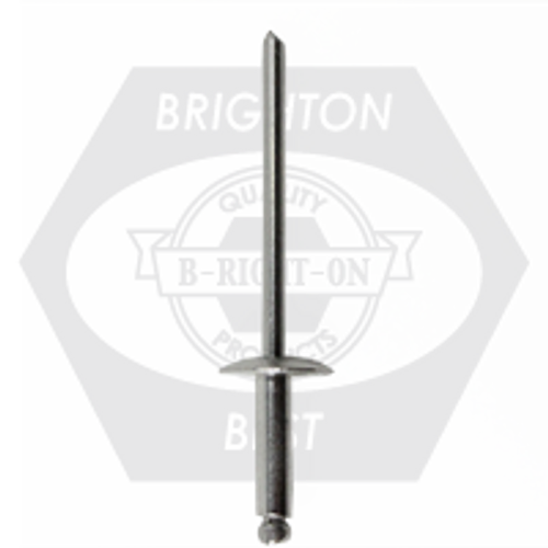 Ssbss 6-2L 3/16 (.031-.125) x 0.300 Stainless 304 / Stainless 304 Large Dome Head Blind Rivet, Qty 500