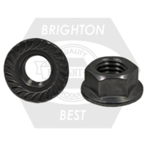 M8-1.25, Coarse, Class 8 Hex Serrated Flange Nut Coarse, Plain Finish, Qty 2000