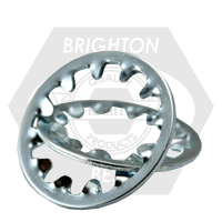 #2 Internal Tooth Lockwasher Zinc Cr+3, Qty 500