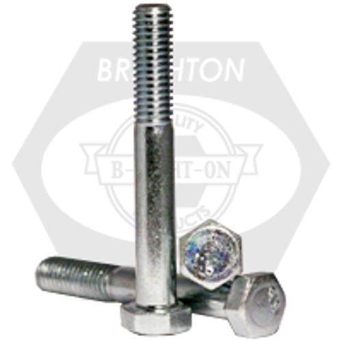5/8"-11 x 13",6" Thd Grade 2 Hex Cap Screw Zinc Cr+3, Qty 75