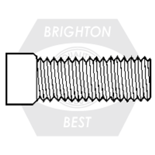 3/8"-16 x 1 1/4" Gd 5 Clip Head Plow Bolt, Plain Finish, Fully Threaded, Qty 500
