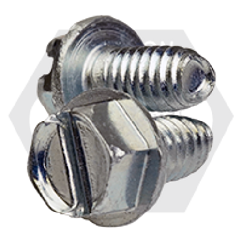 #8-32 x 1/2" Indent Hwh Slot Thread Rolling Screws Zinc Cr+3/Wax, Fully Threaded, Qty 9000
