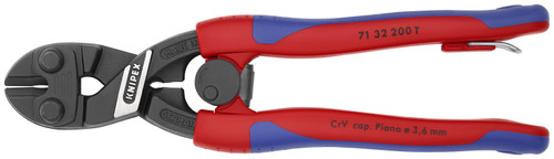 Knipex CoBolt High Leverage Compact Bolt Cutter-Notched Blade-Tethered Attachment 7132200TBKA