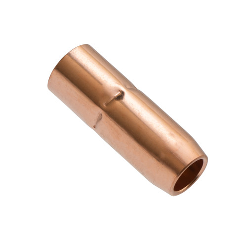 169-725: 5/8" Slide-On 1/8" Recess Copper MIG Nozzle MIG Nozzle - Miller Style Insulated 1/8" Recess