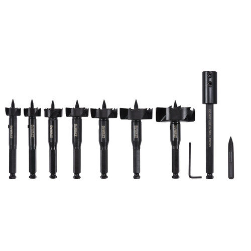 DEWALT Forstener Bit Set,1" to 2-9/16",8 pc. DW1649
