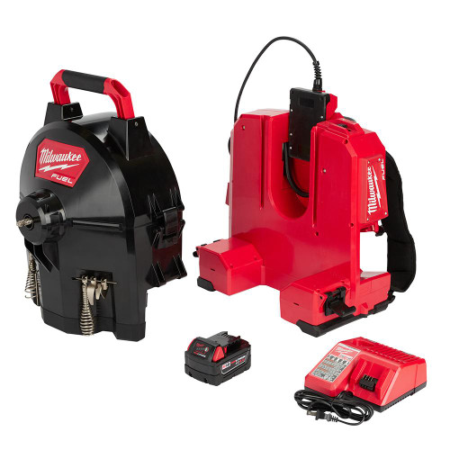 MILWAUKEE Drain Gun Kit,18.0V,100 ft. Max. Run 2775B-211
