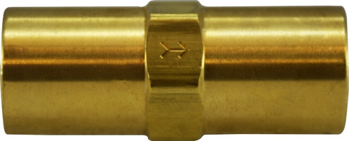 Midland Metal 46560V Check Valve, 1/8 in Nominal, FIP x FIP, Brass Body, Domestic