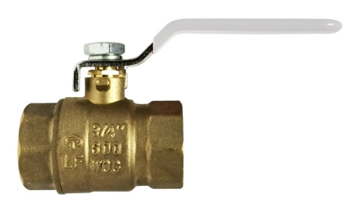 Midland Metal 941152LF Ball Valve, 3/8 in Nominal, FIP x FIP, 600 psi WOG Pressure, -40 to 365 deg F