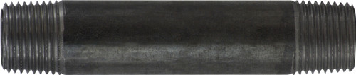 Midland Metal 57071 Welded Pipe Nipple, 1/2 in MPT x 1/2 in MPT, 7 in L, Steel, Black, SCH 40 Schedule