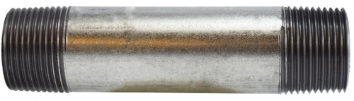 Midland Metal 56104 Welded Pipe Nipple, 1 in MPT x 1 in MPT, 3-1/2 in L, Steel, Galvanized, SCH 40 Schedule