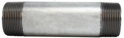 Midland Metal 56152 Welded Pipe Nipple, 1-1/2 in MPT x 1-1/2 in MPT, 9 in L, Steel, Galvanized, SCH 40 Schedule