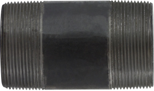 Midland Metal 59172SMLSXX Seamless Pipe Nipple, 2 in MPT x 2 in MPT, 10 in L, Steel, Black, XXH Schedule