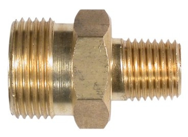 Midland Metal 86001 Quick Disconnect High Pressure Coupling, M22 Metric Screw x 1/4 in MNPT, Brass