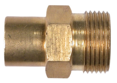 Midland Metal 86006 Quick Disconnect High Pressure Coupling, M22 Metric Screw x 3/8 in FNPT, Brass