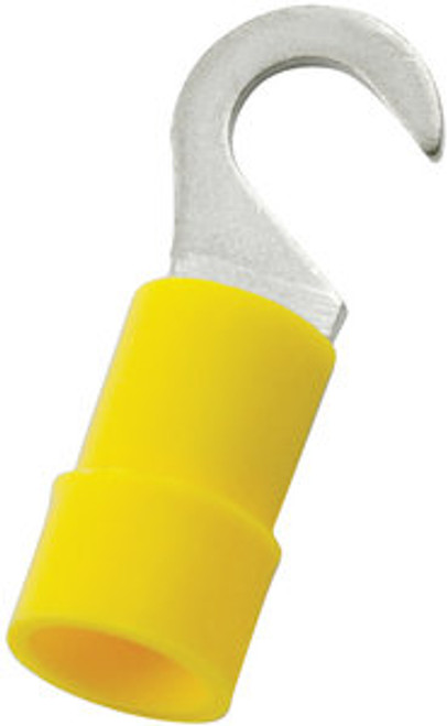 12-10 AWG Vinyl Hook Terminal #4-6 Stud PK100 - E93206