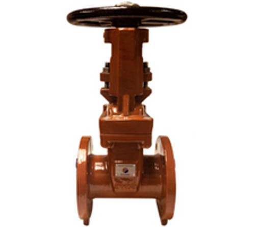 Midland Metal 9610F25 Resilient Seated Gate Valve, 2-1/2 in Nominal, Flanged x Flanged, 300 psi Pressure