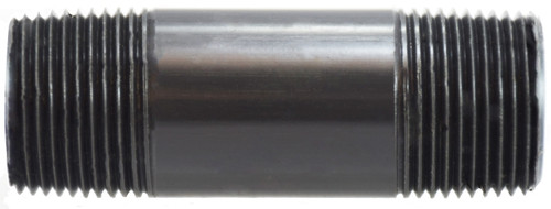 Midland Metal 55241 Pipe Nipple, 1/2 in MPT x 1/2 in MPT, 24 in L, PVC, Dark Gray, SCH 80 Schedule