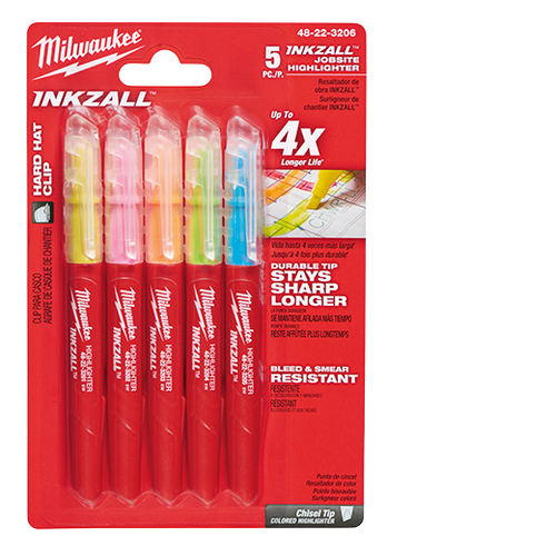 Milwaukee I 5PK COLOR HIGHLIGHTER