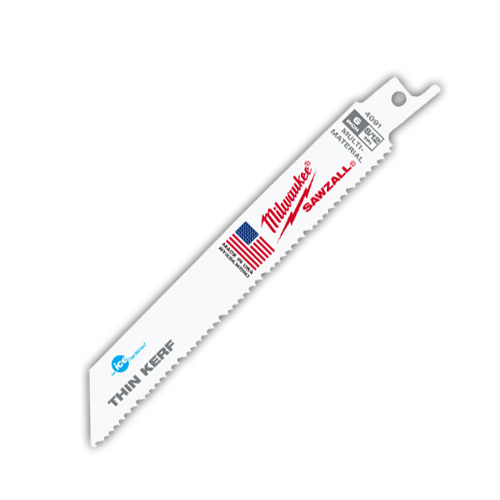 Milwaukee I SAWZALL BL 8/12T 6LG ICE HARDENED MM THIN KERF - BULK (100)