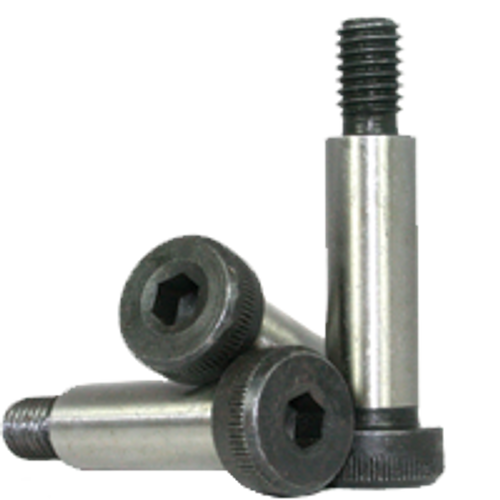 1/2"-3/8-16 x 7/8" Non-Standard Socket Shoulder Screws, Thermal Black Oxide, Alloy Steel, Qty 25