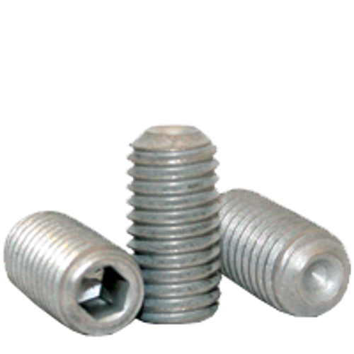 1/4"-20x3/8" SOCKET SET SCREWS CUP POINT COARSE ALLOY ZINC-BAKE CR+3 , Qty 100