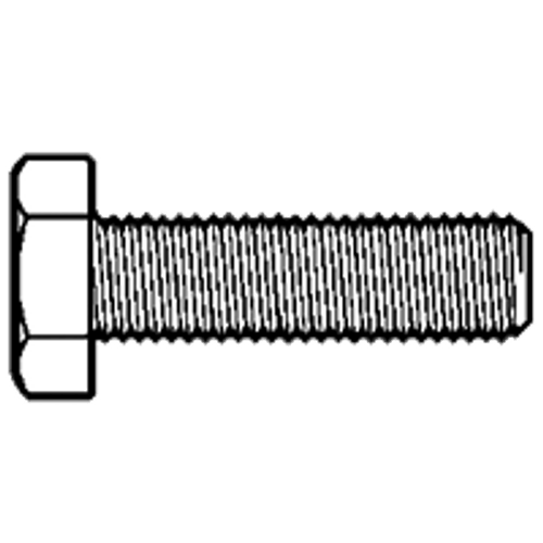 1/4"-20 x 1" Hex Tap Bolt, Hot Dipped Galvanized, Grade A, Fully Threaded, A307, Qty 100