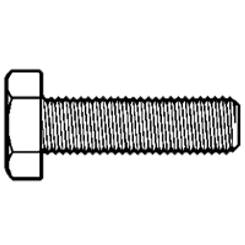 3/8"-16 x 1" Hex Tap Bolt, Hot Dipped Galvanized, Grade A, Fully Threaded, A307, Qty 50